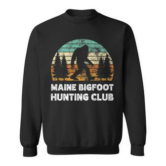Maine Bigfoot Hunting Club Sasquatch Fan Sweatshirt - Monsterry CA