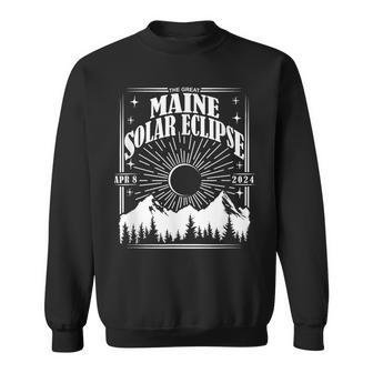 Maine Total Solar Eclipse 2024 Astrology Event Sweatshirt - Monsterry CA