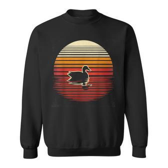 Mallard Bird Sunset Retro Style Safari Vintage 70S Sweatshirt - Monsterry AU