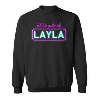 Mallorca Ich Bin Geiler Als Layla Malle Sweatshirt - Seseable