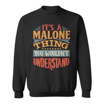Malone Name Sweatshirt - Thegiftio UK