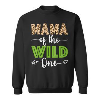 Mama Of The Wild One Zoo Animal 1St Birthday Safari Theme Sweatshirt - Seseable