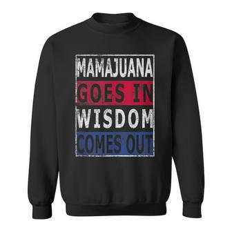 Mamajuana Goes In Wisdom Comes Out Dominican Republic Flag Sweatshirt - Monsterry DE
