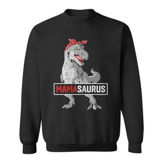 Mamasaurus T Rex Birthday Dinosaur Mommy Family Matching Sweatshirt - Seseable