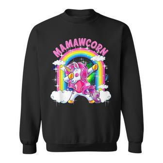 Mamawcorn Dabbing Unicorn Cute Mamaw Sweatshirt - Monsterry CA