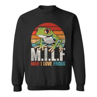 Man I Love Frogs Red Eye Leaf Frog Sweatshirt - Seseable