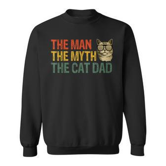 The Man The Myth The Cat Dad Cat Daddy Vintage Sweatshirt - Monsterry CA