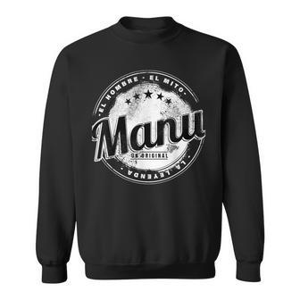Manu El Hombre El Mito La Leyend Manu Nombre Camisa de entrenamiento - Regaloses