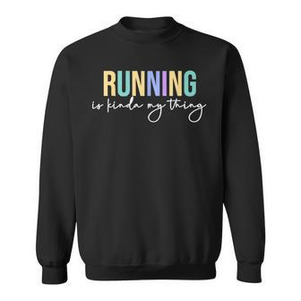 Marathoner Running Team Running Track Running Quote Sweatshirt - Thegiftio UK