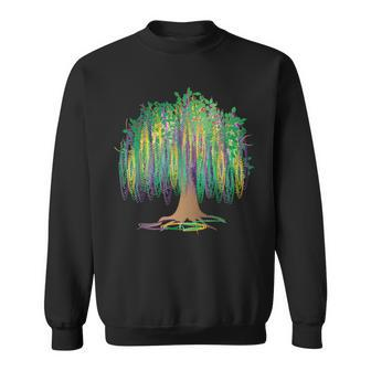 Mardi Gras Carnival Mexican Graphic Bead-Tree Bourbon Street Sweatshirt - Thegiftio UK