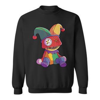 Mardi Gras Costume Voodoo Doll Jester Hat Carnival Sweatshirt - Monsterry UK