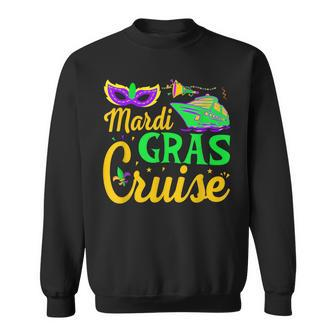 Mardi Gras Cruise New Orleans Carnival Mask Fat Tuesdays Sweatshirt - Monsterry UK