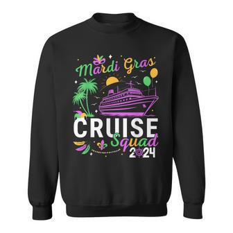 Mardi Gras Cruise Squad 2024 Family Matching Trip Costume Sweatshirt | Mazezy