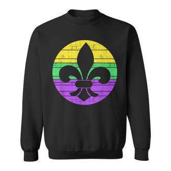 Mardi Gras Fleur De Lis For Carnival Celebration Sweatshirt - Monsterry AU