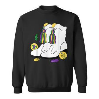 Mardi Gras Marching Boots Majorette Boots Parade Carnival Sweatshirt - Monsterry