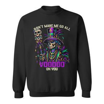 Mardi Gras Priest Top Hat New Orleans Witch Doctor Voodoo Sweatshirt | Mazezy