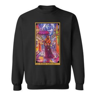 Marie Laveau Justice Tarot Card Voodoo Witch New Orleans Sweatshirt - Monsterry