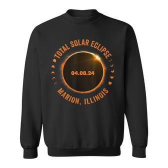 Marion Illinois State Total Solar Eclipse 2024 Sweatshirt | Mazezy