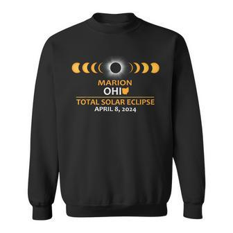 Marion Ohio Total Solar Eclipse 2024 Sweatshirt | Mazezy
