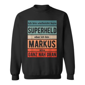 Markus First Name Lettering Boys Sweatshirt - Seseable