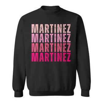 Martinez Personalized Name I Love Martinez Vintage Sweatshirt - Seseable