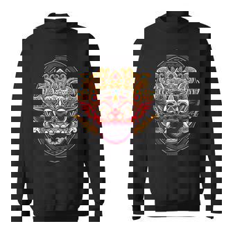 Máscara Barong Bali Rangda Indonesia Ubud Regalo Recuerdo Camisa de entrenamiento - Regaloses