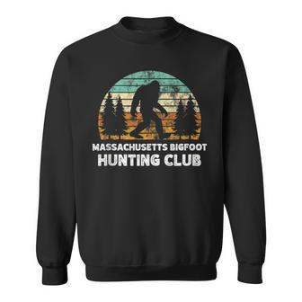 Massachusetts Bigfoot Hunting Club Sasquatch Fan Sweatshirt - Monsterry