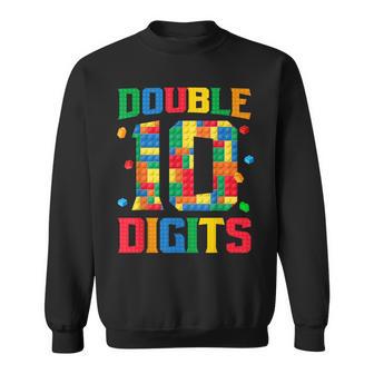 Master Builder 10Th Birthday Boy 10 Bricks Ten Double Digits Sweatshirt - Monsterry UK