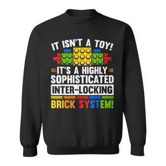 Master Builder Bricks Blocks Play Toys Sweatshirt | Mazezy