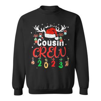 Matching Family Christmas Cousin Crew 2023 Elf Squad Xmas Pj Sweatshirt - Monsterry DE