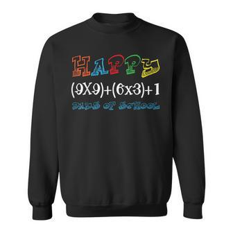 Math Equation Nerdy Geeky Cute 100Th Days Of School Sweatshirt - Monsterry