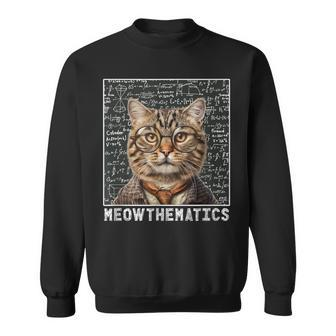 Math Lover Meowthematics Cat Math Teacher Sweatshirt - Thegiftio UK