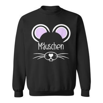 Mäuschen Kosename Partner Mouse Ears Mouse Valentine's Day Sweatshirt - Seseable