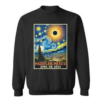 Mazatlan Mexico Total Solar Eclipse 2024 Starry Night Sweatshirt | Mazezy