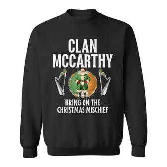Mccarthy Clan Christmas Ireland Family Name Party Sweatshirt - Seseable