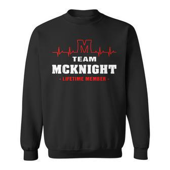 Mcknight Surname Family Name Team Mcknight Lifetime Member Sweatshirt | Seseable UK