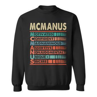 Mcmanus Family Name First Last Name Mcmanus Sweatshirt - Seseable