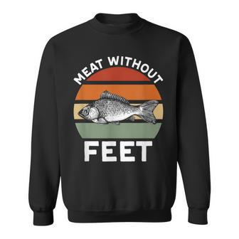 Meat Without Feet Fish Sweatshirt - Monsterry