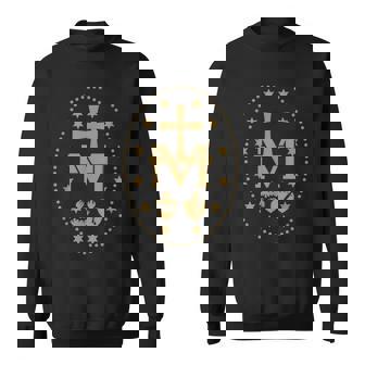 Médaille Miraculeuse De Laierge Marie Sainte Catholique Sweater e - Cadeauxyz