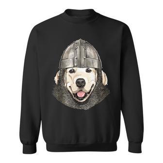 Medieval Golden Retriever Knight Warrior Dog Lover Sweatshirt - Monsterry AU