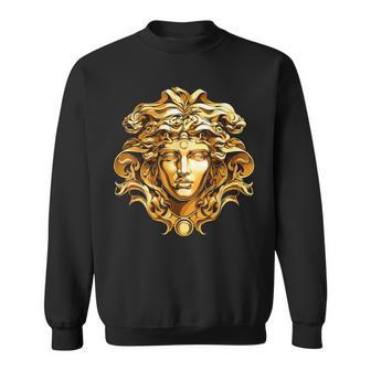 Medusahead Greek Mythology Ancient Snake Hair Sweatshirt - Seseable