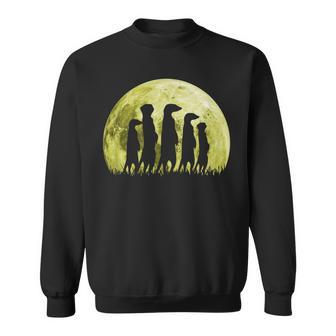 Meerkat Surikate Scharrtier Moon Sweatshirt - Geschenkecke