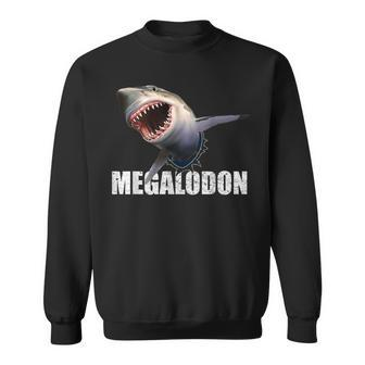 Megalodon Shark Prehistoric Ocean Humor Sweatshirt - Thegiftio UK