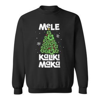 Mele Kalikimaka Hawaiian Christmas Tree Hawaii Sweatshirt - Monsterry UK
