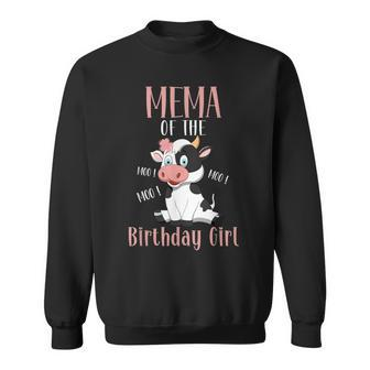 Mema Cow Cute Cow Farmer Birthday Matching Family Sweatshirt - Monsterry