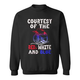 Men's Courtesy Red White And Blue Sweatshirt - Seseable