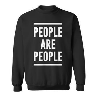 Menschen Sind Menschen Black S Sweatshirt - Seseable