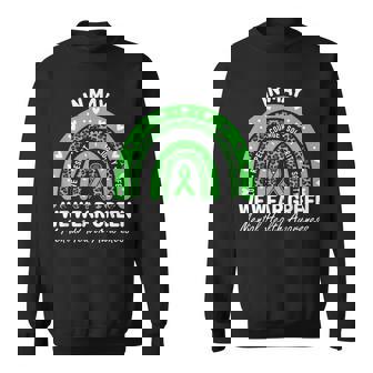 Mental Health Awareness Month Support I Wear Green Ribbon Sweatshirt - Thegiftio UK