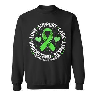 Mental Health Family Support Green Mental Health Awareness Sweatshirt | Mazezy AU