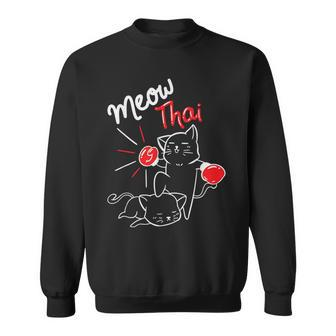 Meow Thai I Muay Thai Boxing I Muay Thai Sweatshirt - Monsterry DE
